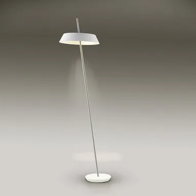 LED podna lampa Vertigo bela