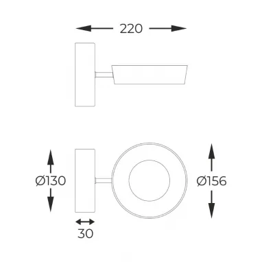 Zidna svetiljka Lara 12W ZUMA LINE