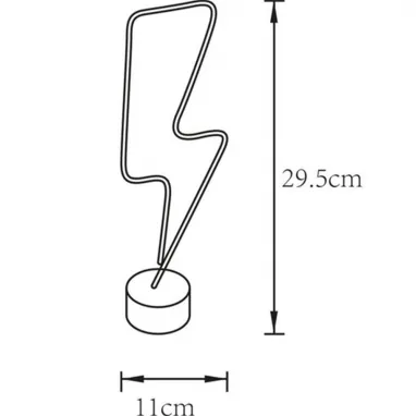 LED stona lampa Neon Lighting 3xAA ili 5VDC ZUMA LINE