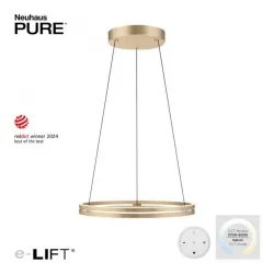 LED luster PURE-E-CLIPSE zlatni PAUL NEUHAUS