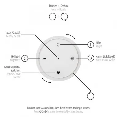 LED luster PURE-E-CLIPSE zlatni PAUL NEUHAUS