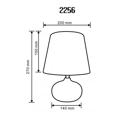 Dekorativna stona lampa crna sa bakarnim detaljima ZUMA LINE