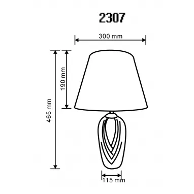 Dekorativna stona lampa zelena sa belim abažurom ZUMA LINE